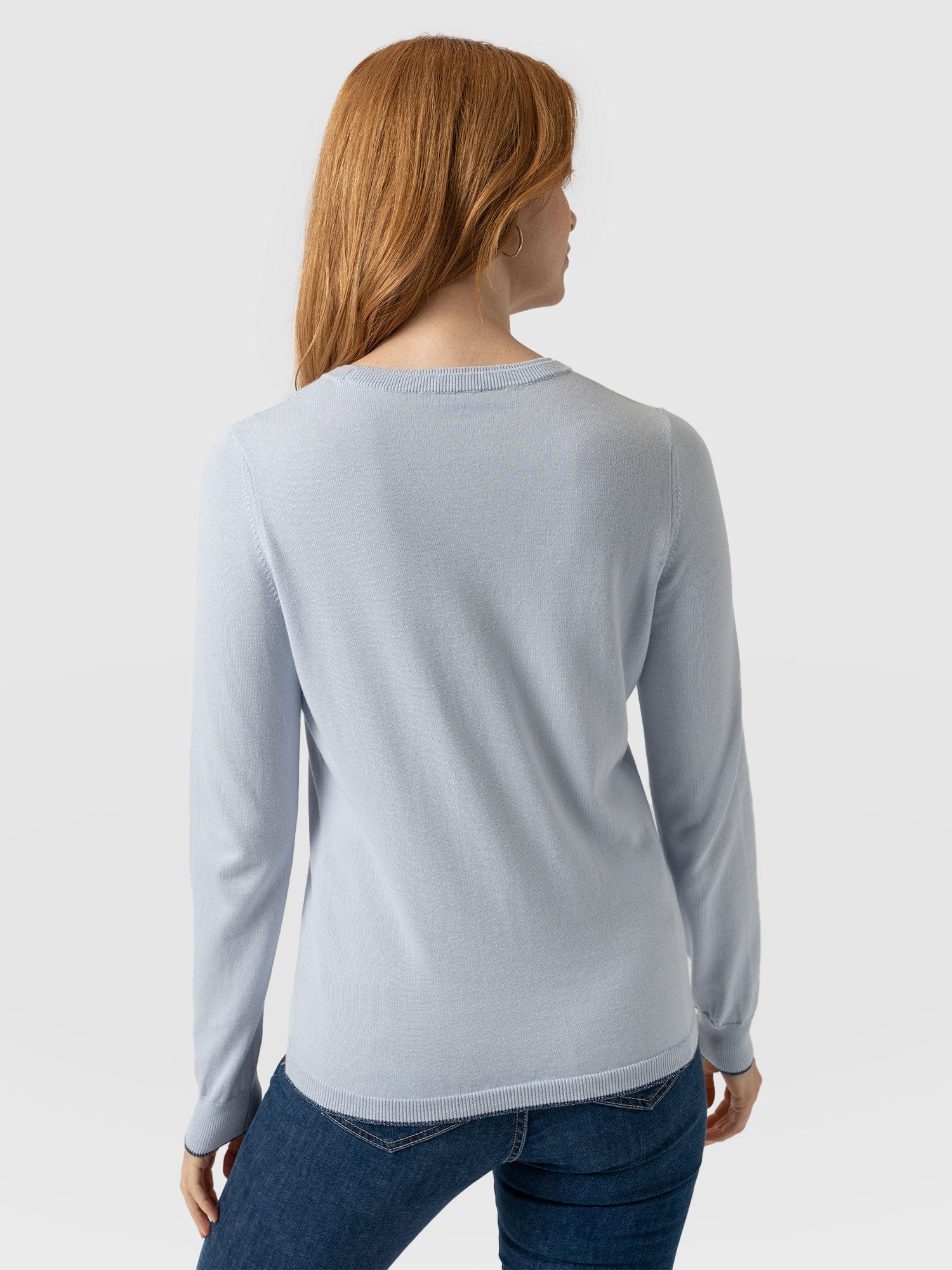 Rock Intarsia Jumper - Pale Blue